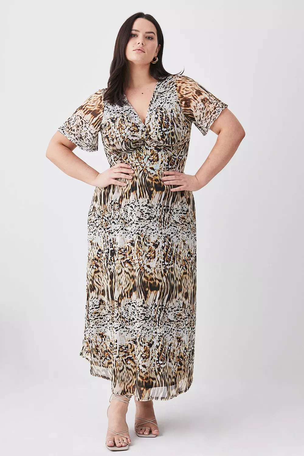 Plus snake hotsell print dress