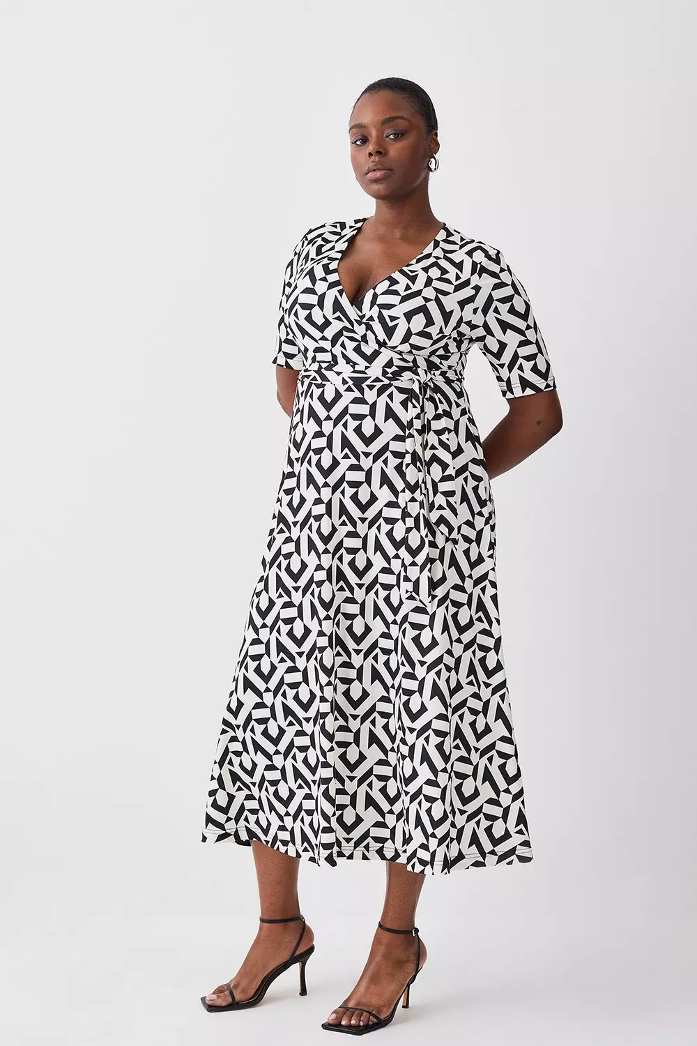 Karen millen geometric store dress