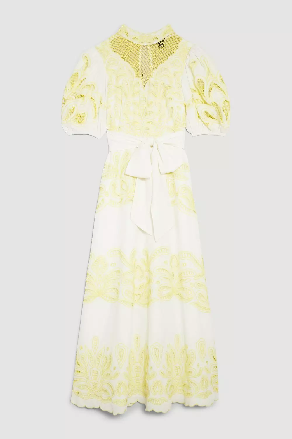 Karen millen outlet yellow lace dress