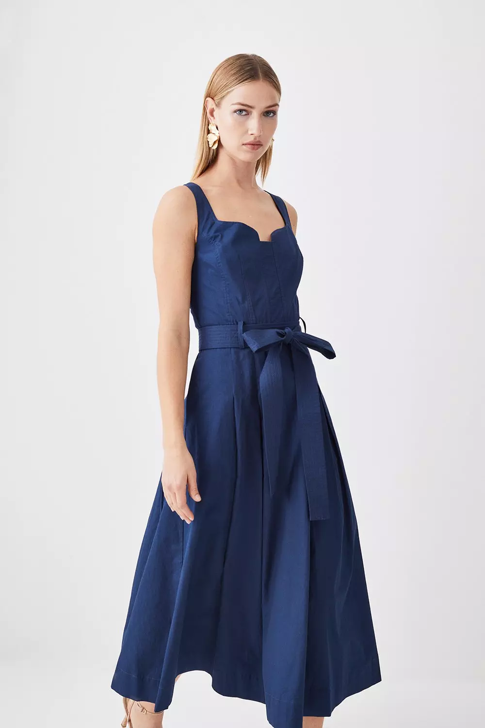 Karen millen shop blue midi dress