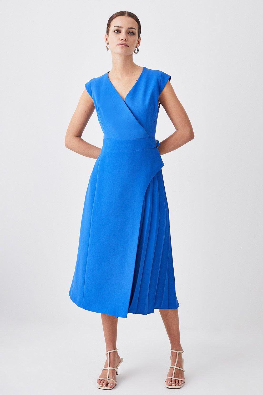 Karen millen cobalt outlet blue dress