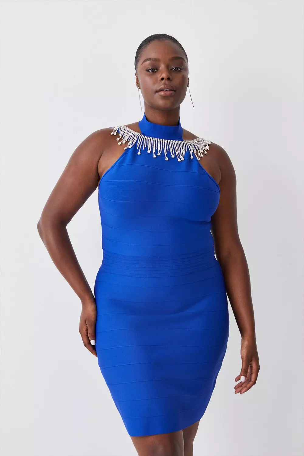 Blue bodycon dress plus 2024 size