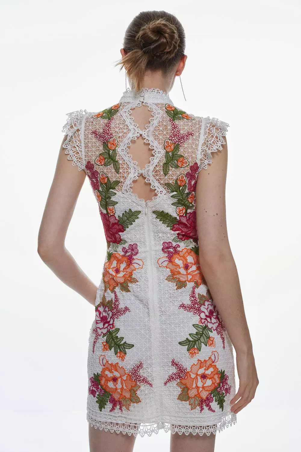 Karen millen shop floral embroidered dress