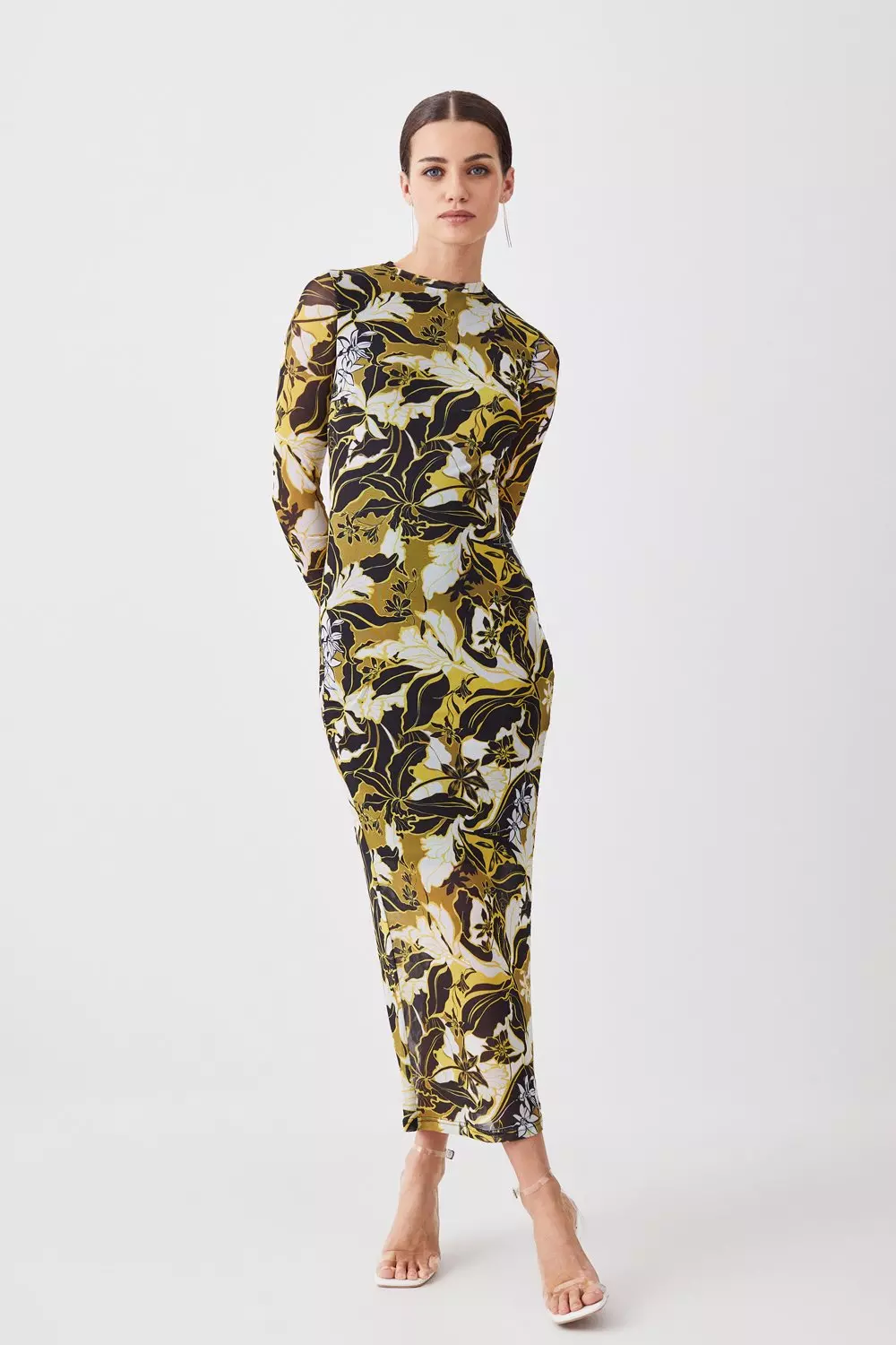 Karen millen clearance floral print dress