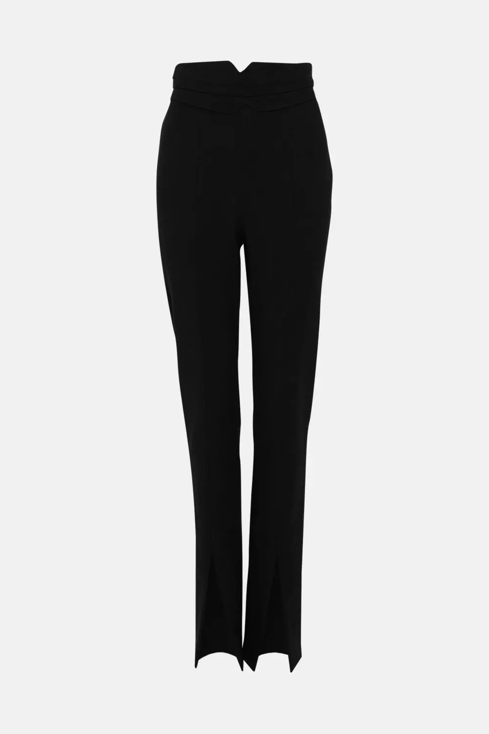 Trousers, Petite Stretch Cigarette Belted Trousers