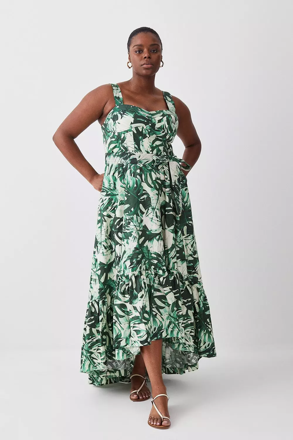 Plus size cotton maxi dresses store with sleeves