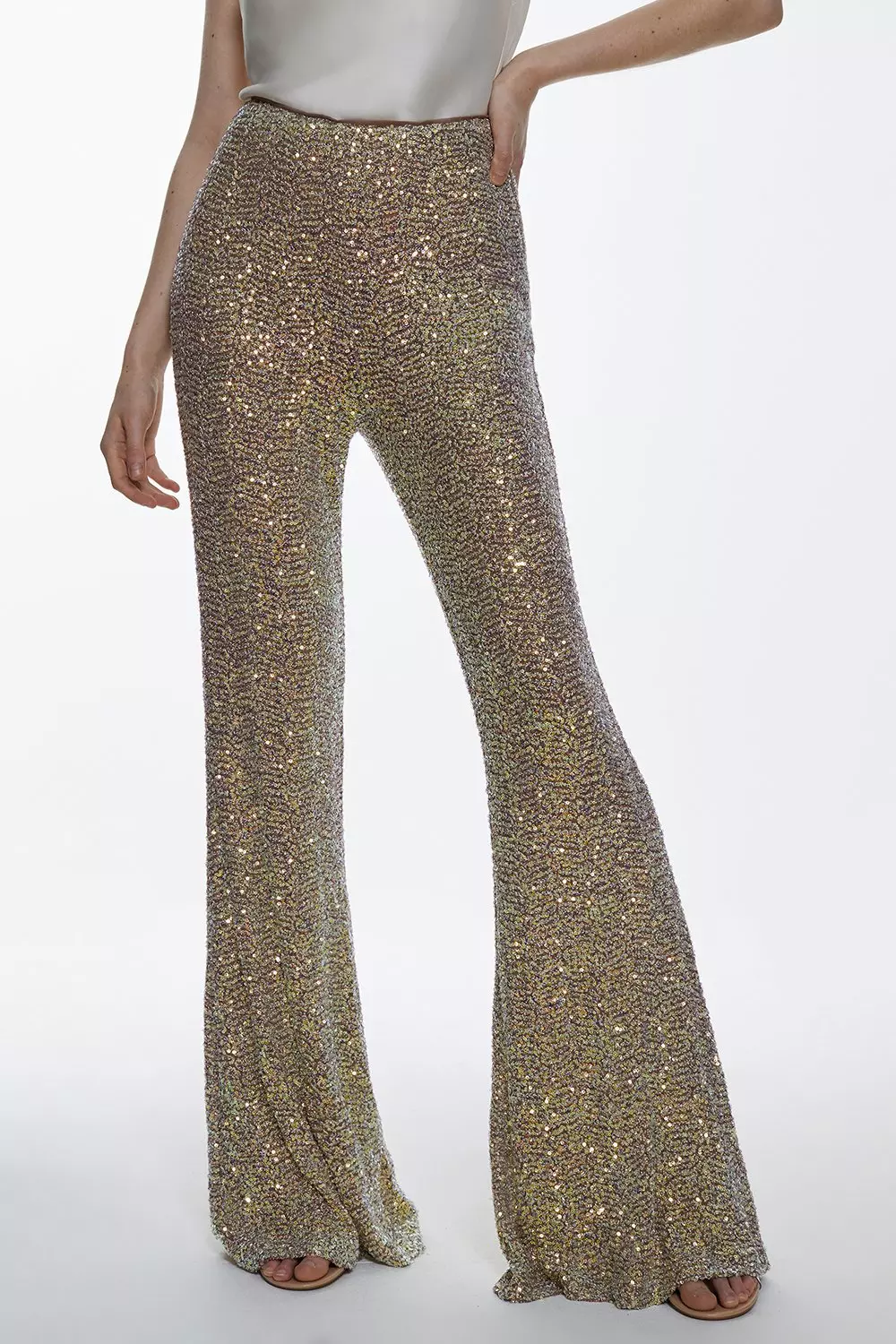 CURVE Sequin Wide Leg Pants