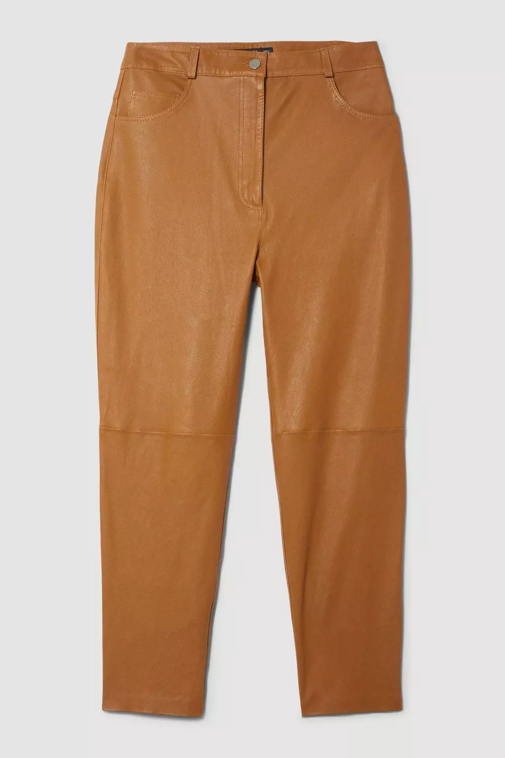 Lydia Millen Petite Leather Slim Leg Trousers | Karen Millen