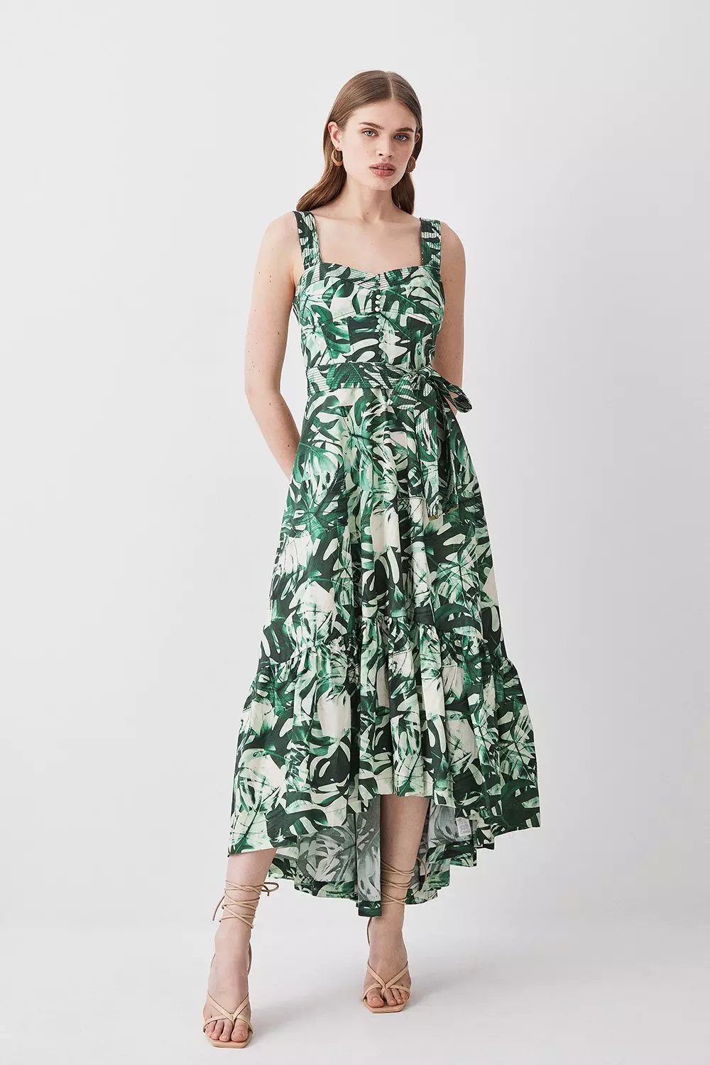 Karen millen tropical print sale dress