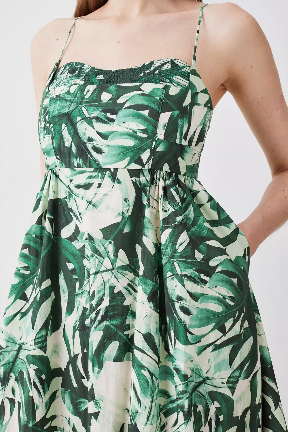 Karen millen hot sale tropical print dress