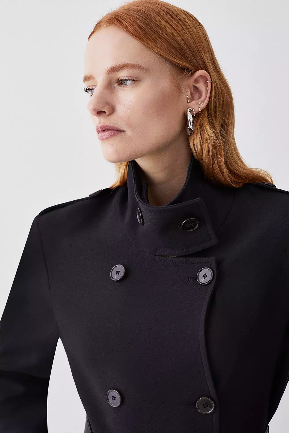 Karen millen double hot sale breasted coat