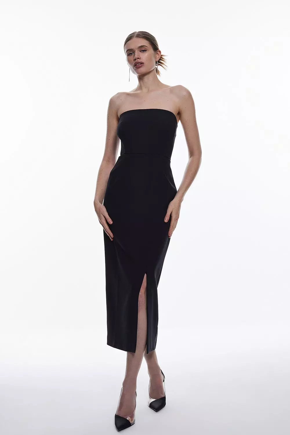 Araia strapless sale midi dress