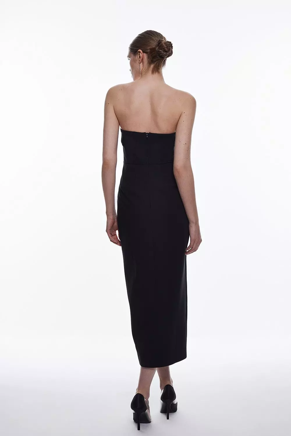 Karen millen black corset dress sale