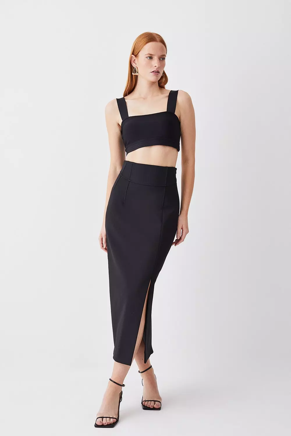 Karen millen black clearance skirt