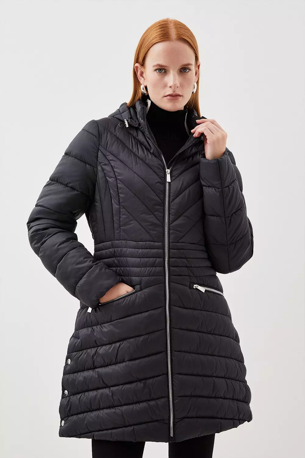 Packable coat store