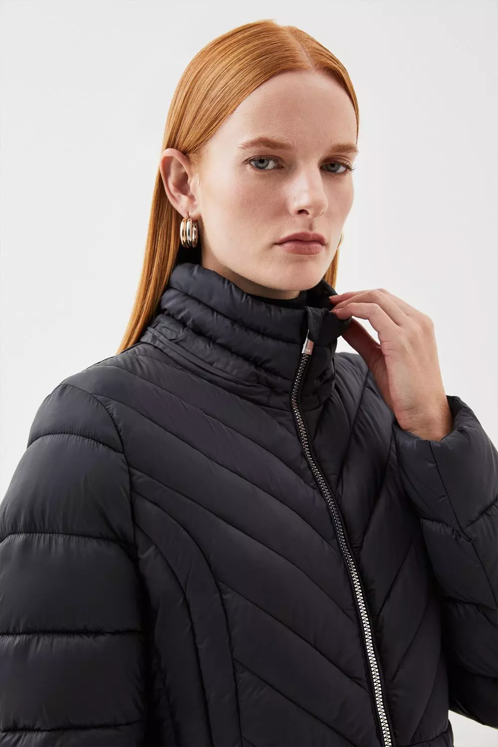 Lightweight packable outlet quilted jacket