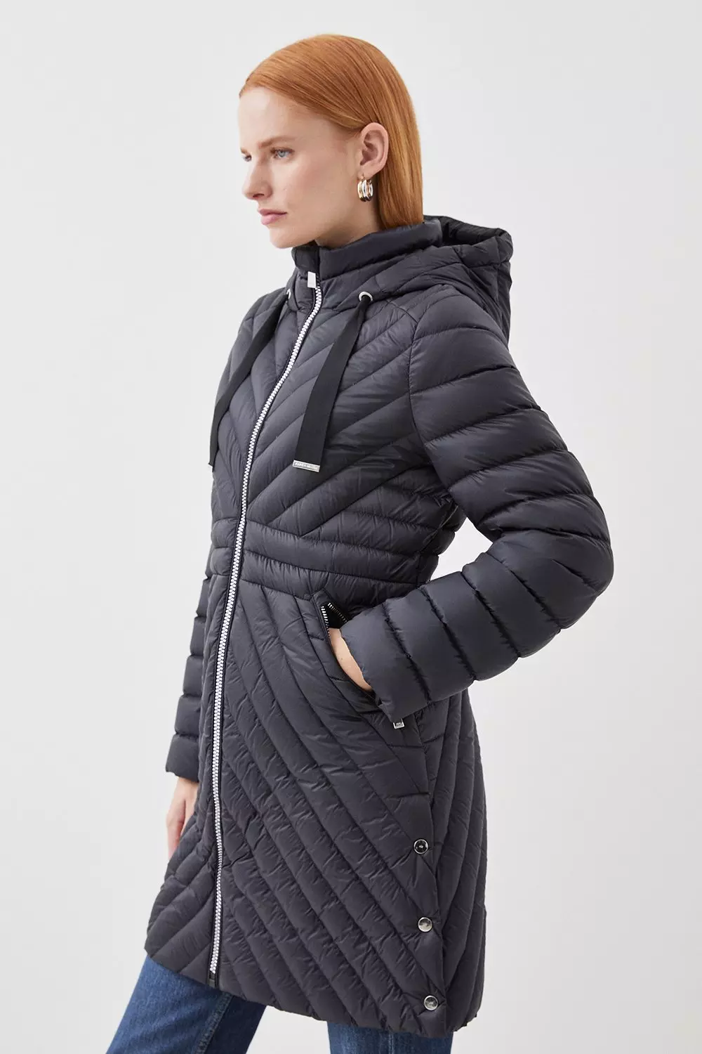 Karen millen shop feather down coat