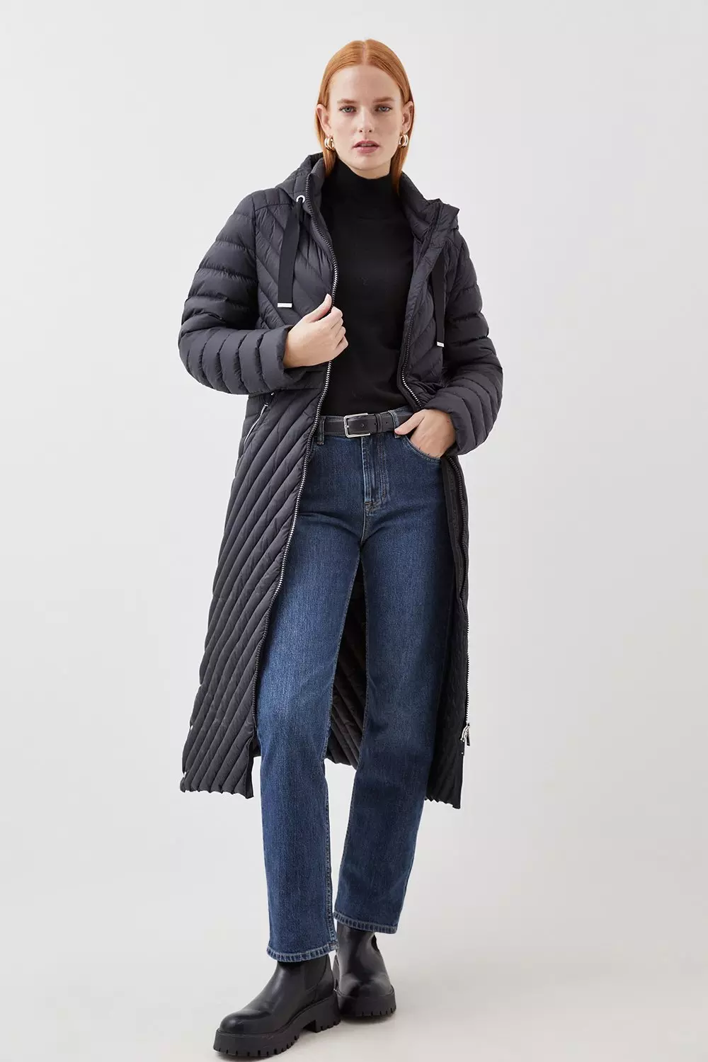 Long length hotsell down coat