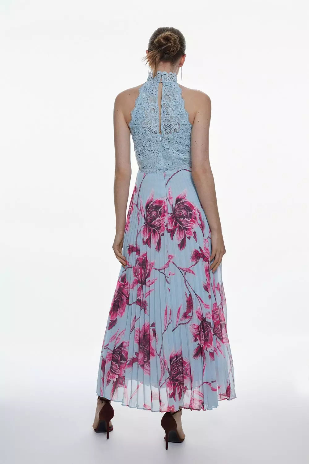 Karen millen 2025 pleated floral dress