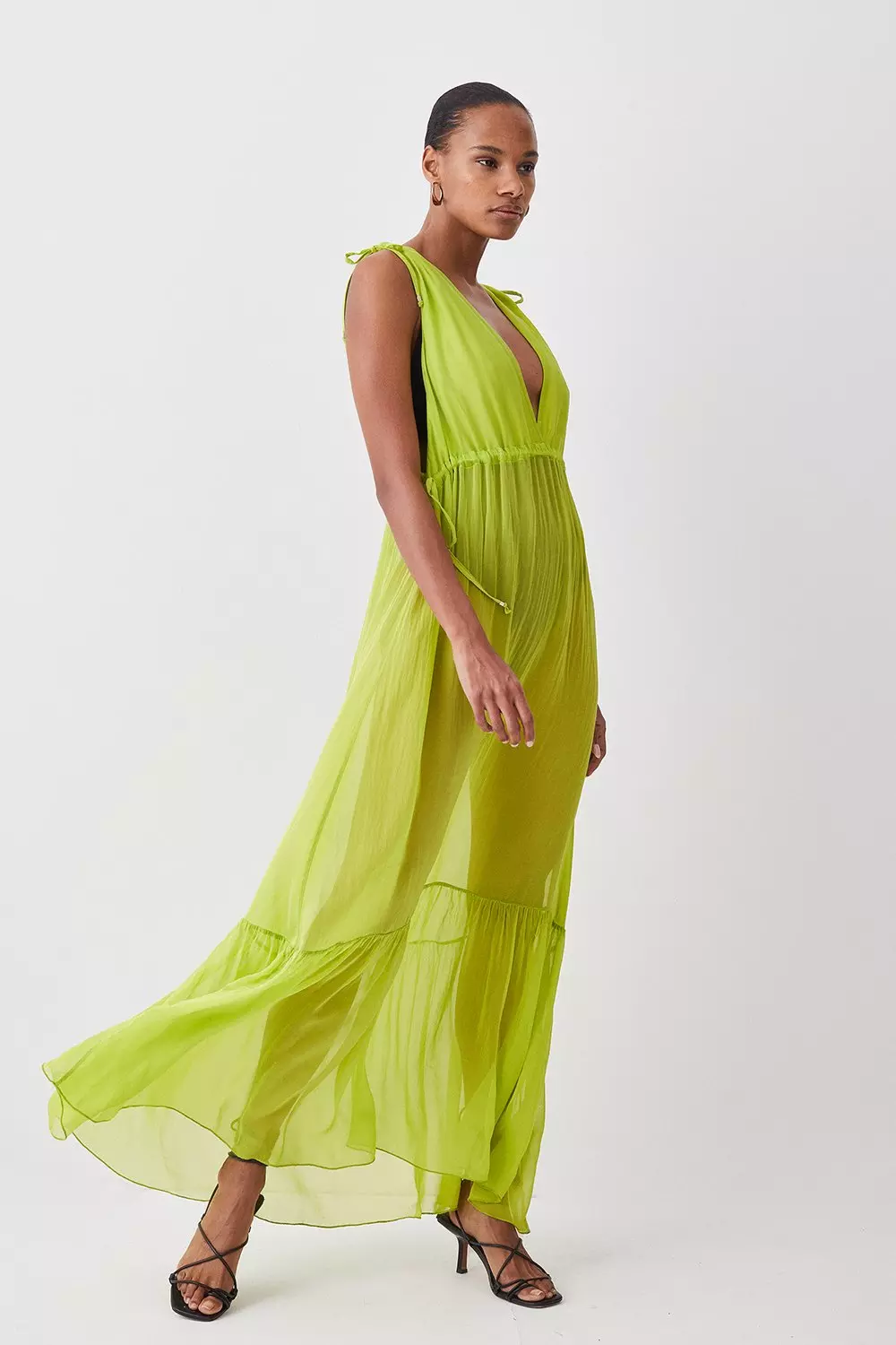 Silk store beach dress