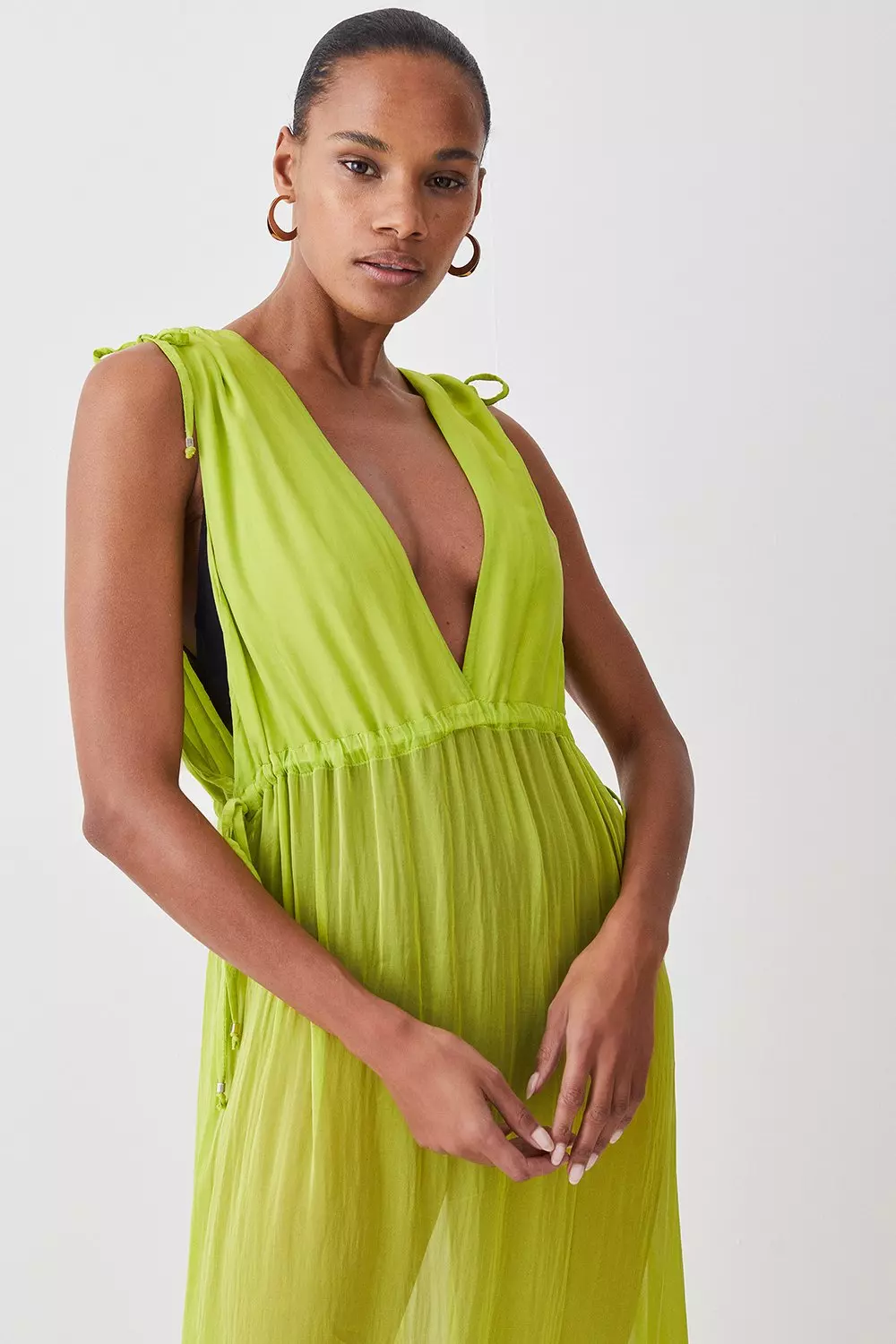 Green on sale beach dress