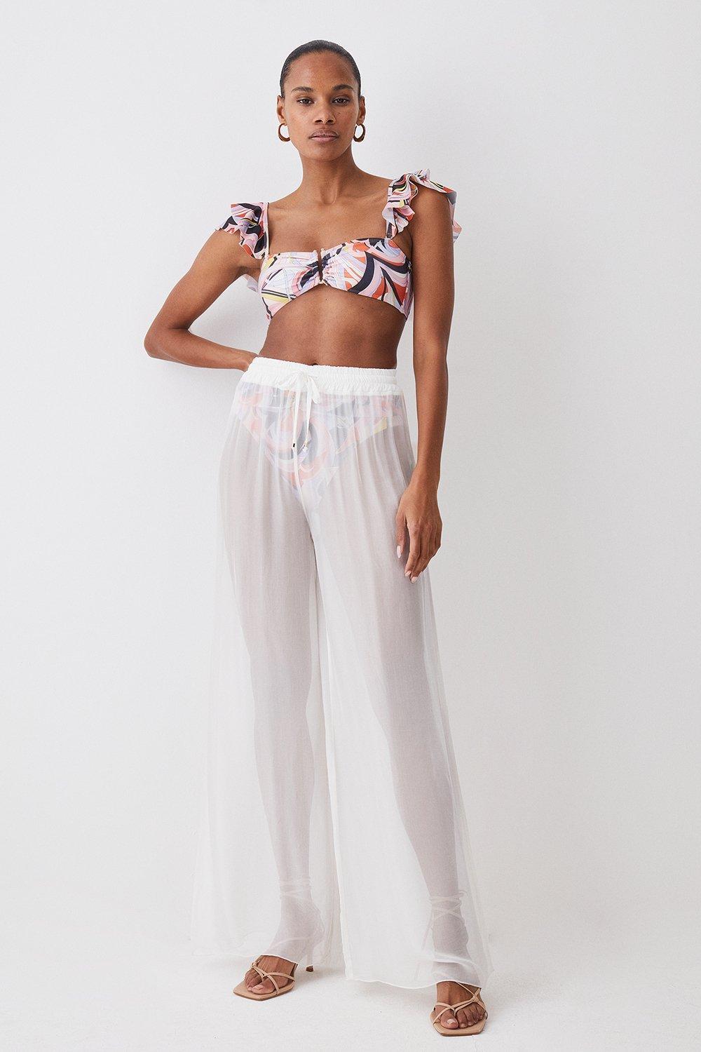 Beach Eyelet Pants | Karen Millen