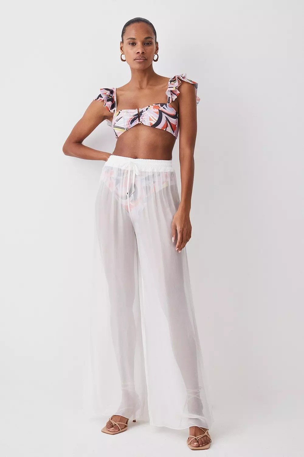 Silk beach hot sale pants