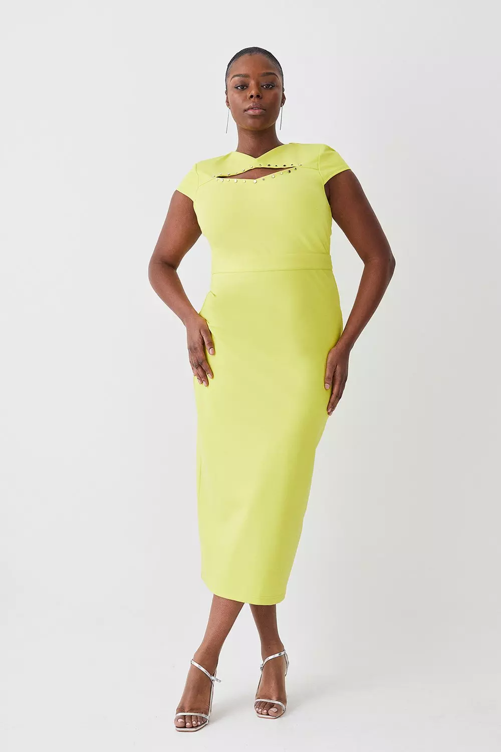 Lime green wedding guest dress sale