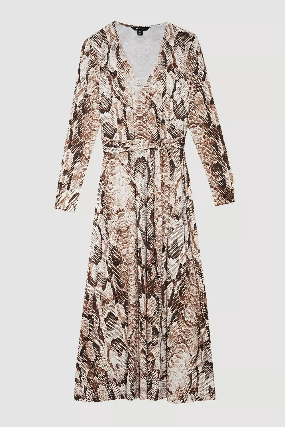 Snakeskin print cheap midi dress