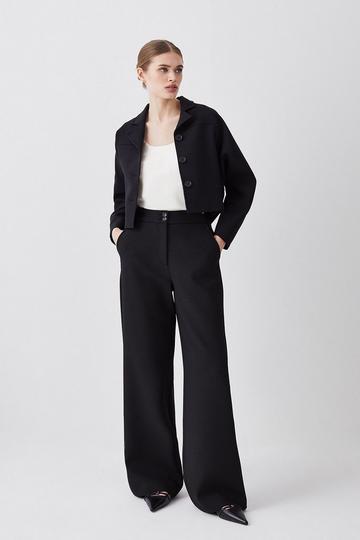 Compact Stretch Low Waist Trouser black