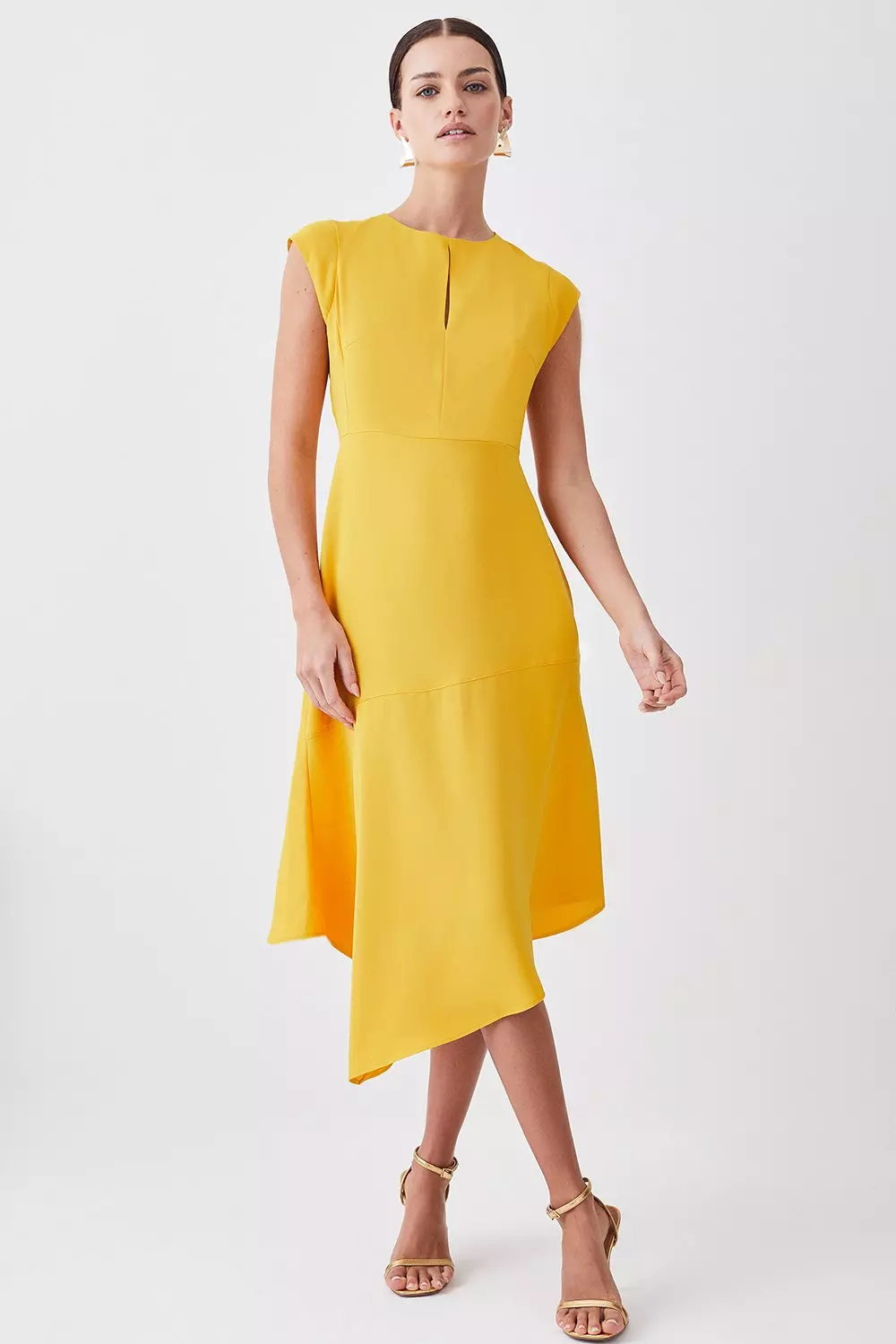 Karen millen hot sale yellow dress