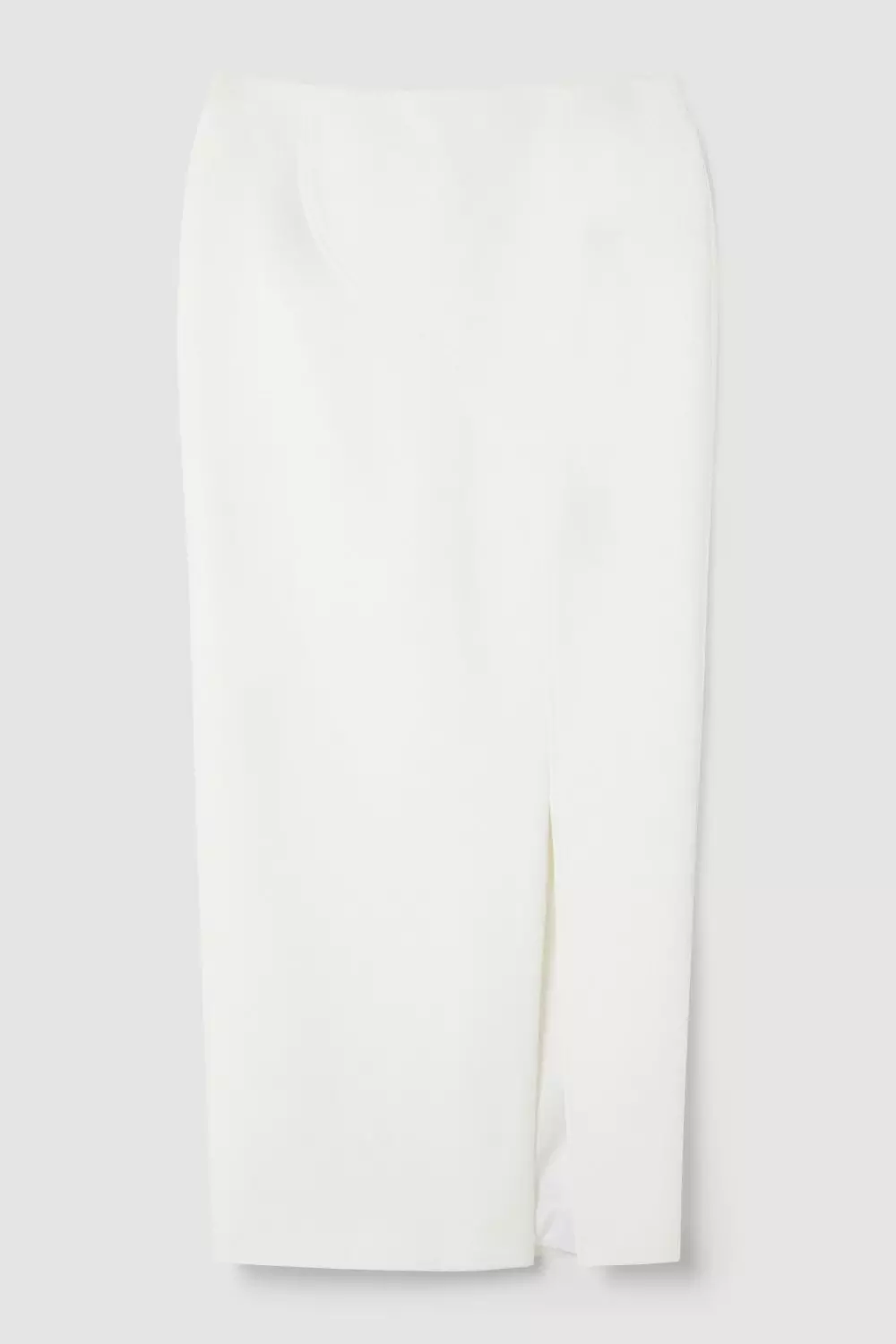 Quilted Jersey Skirt In Bianco