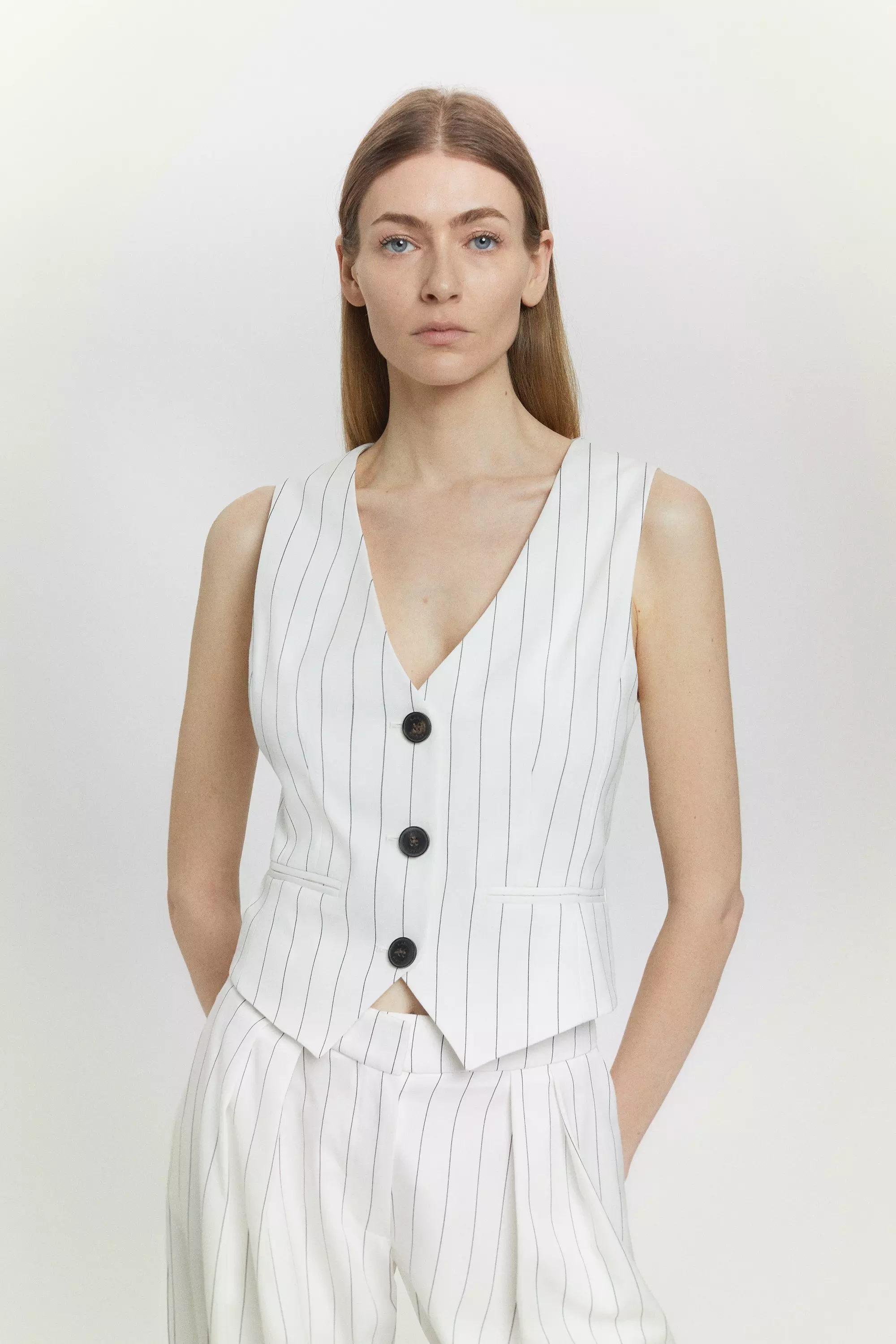 Pinstripe waistcoat clearance