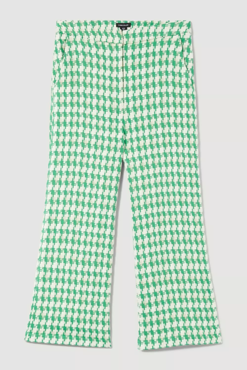 Zara Gingham Trousers - Green/White