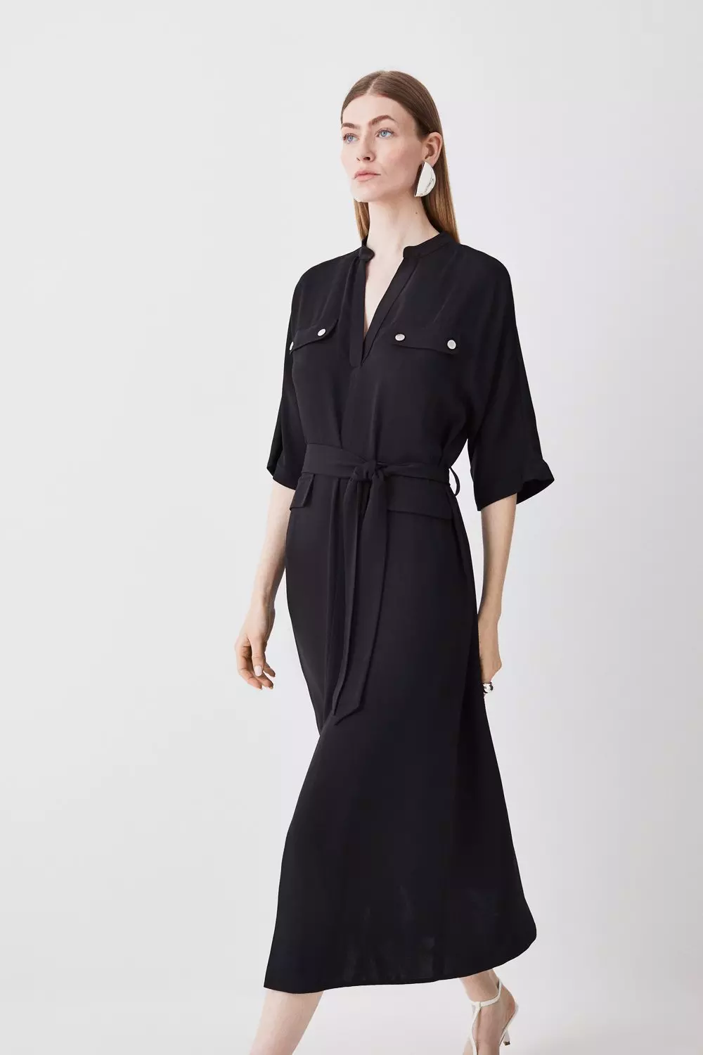 Karen millen hotsell tailored belted dress