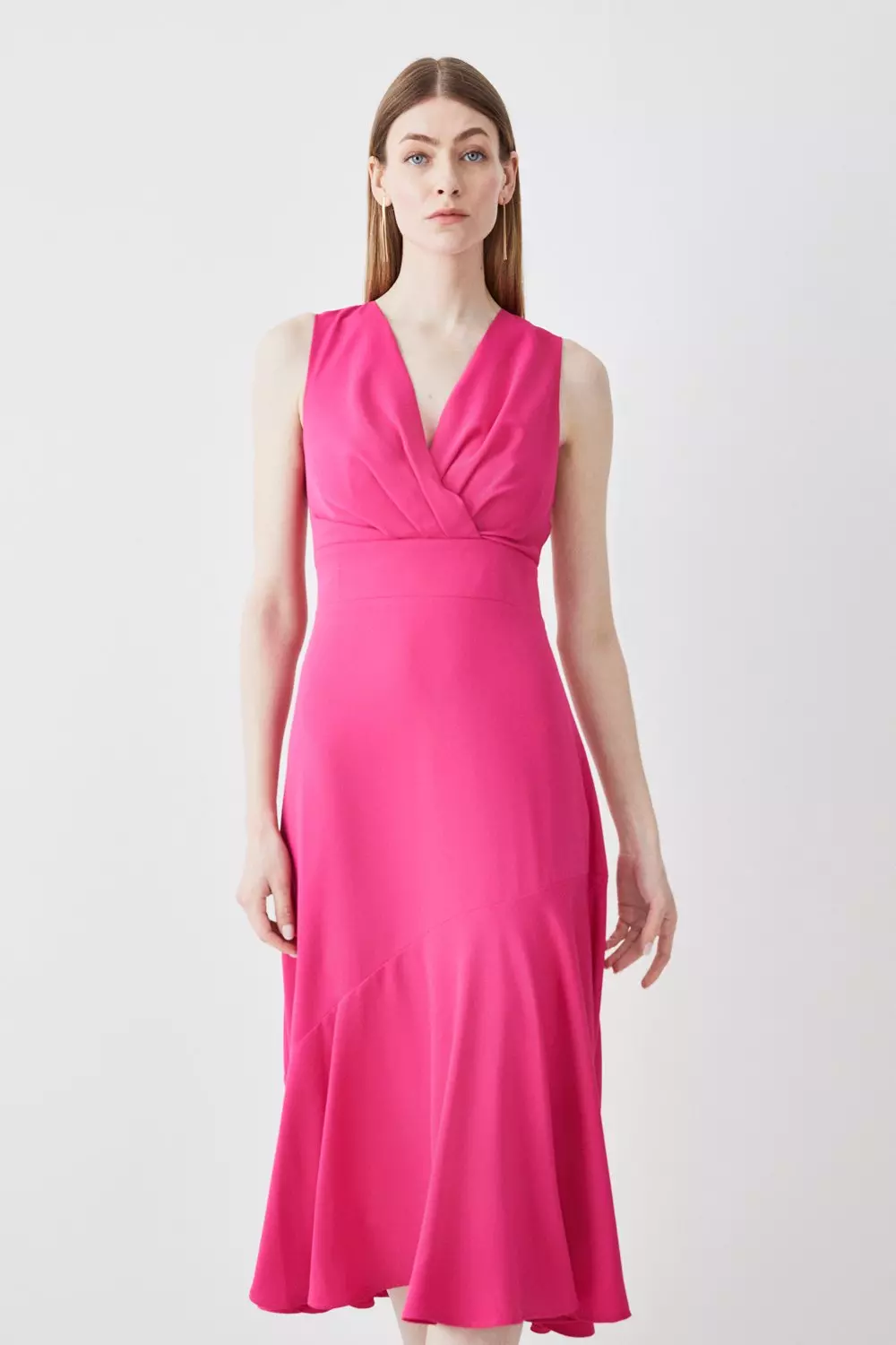 Karen millen shop ruched wrap dress