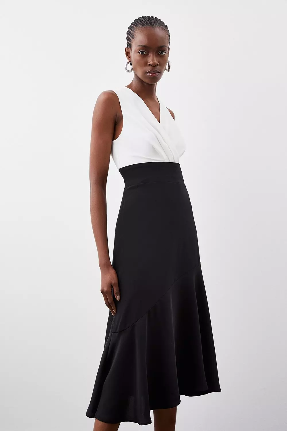 Karen millen outlet wrap waist dress