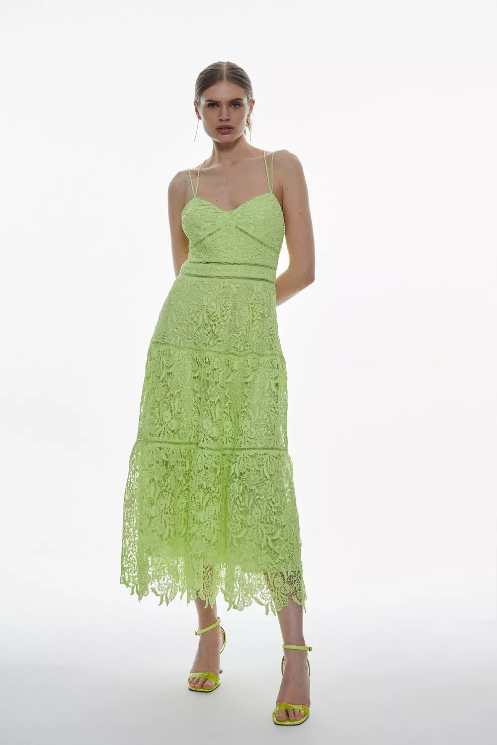 Karen millen hotsell lime lace dress