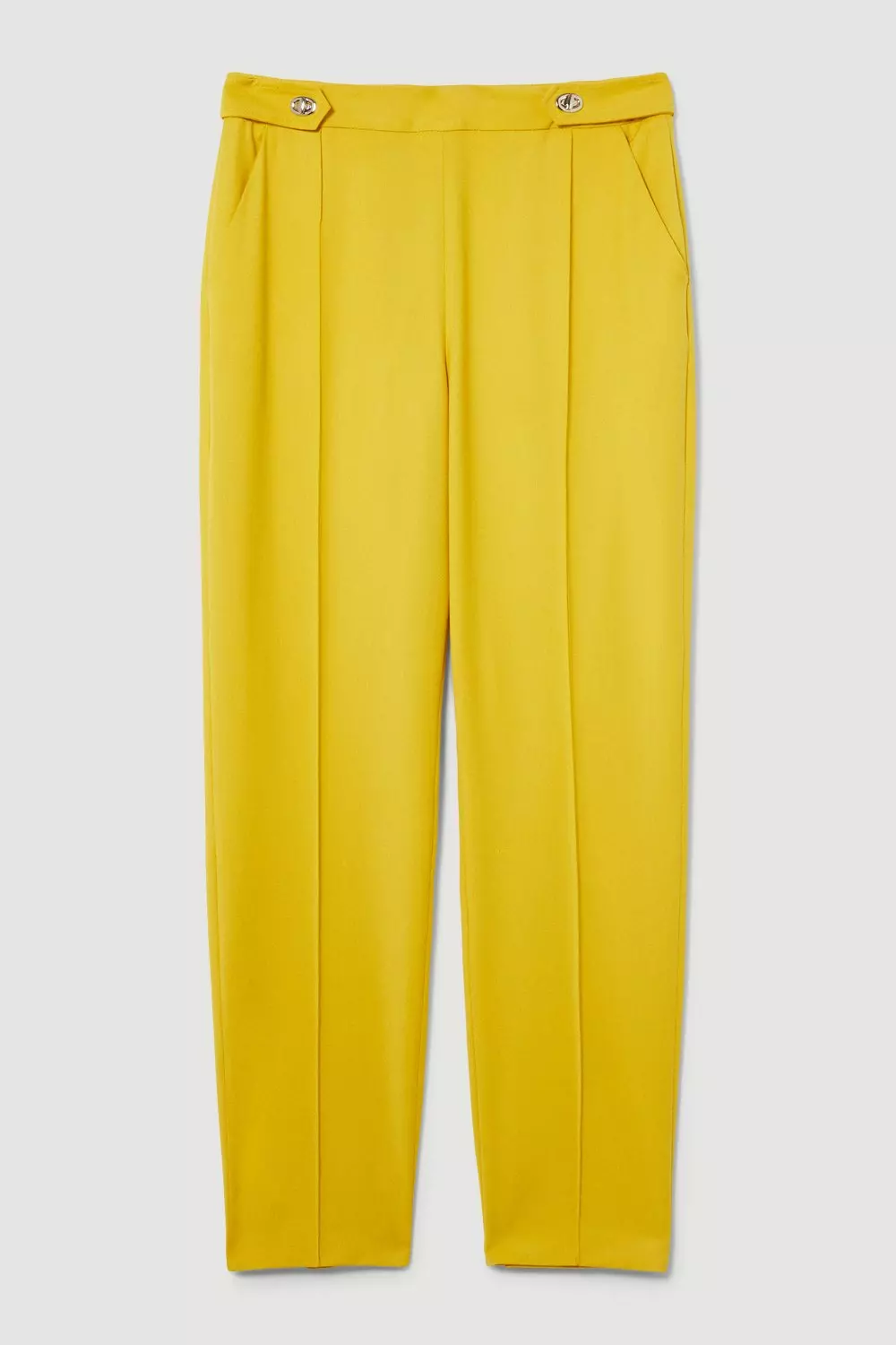 Petite Seam Detail Flared Tailored Trouser