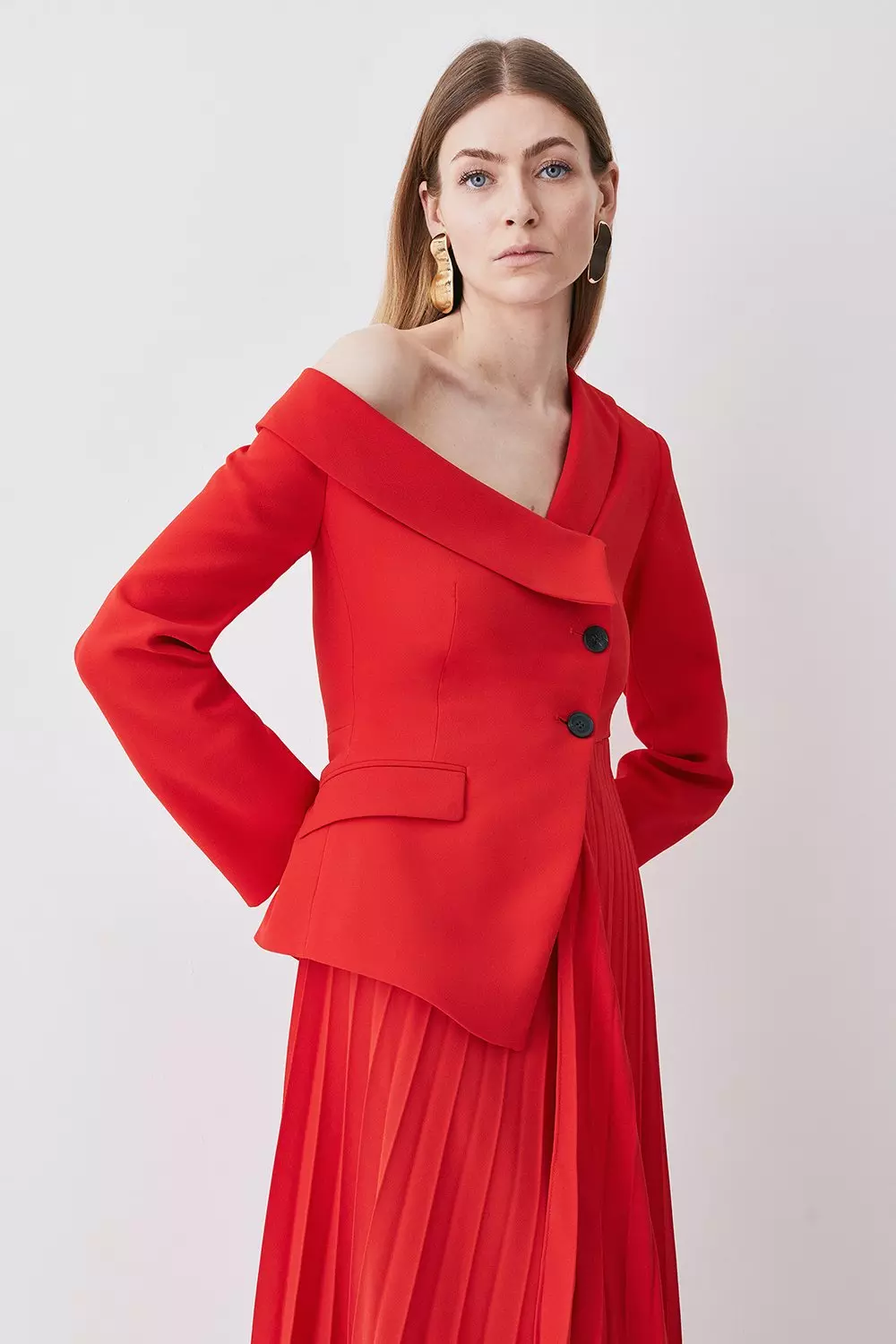 Karen millen pleated clearance dress