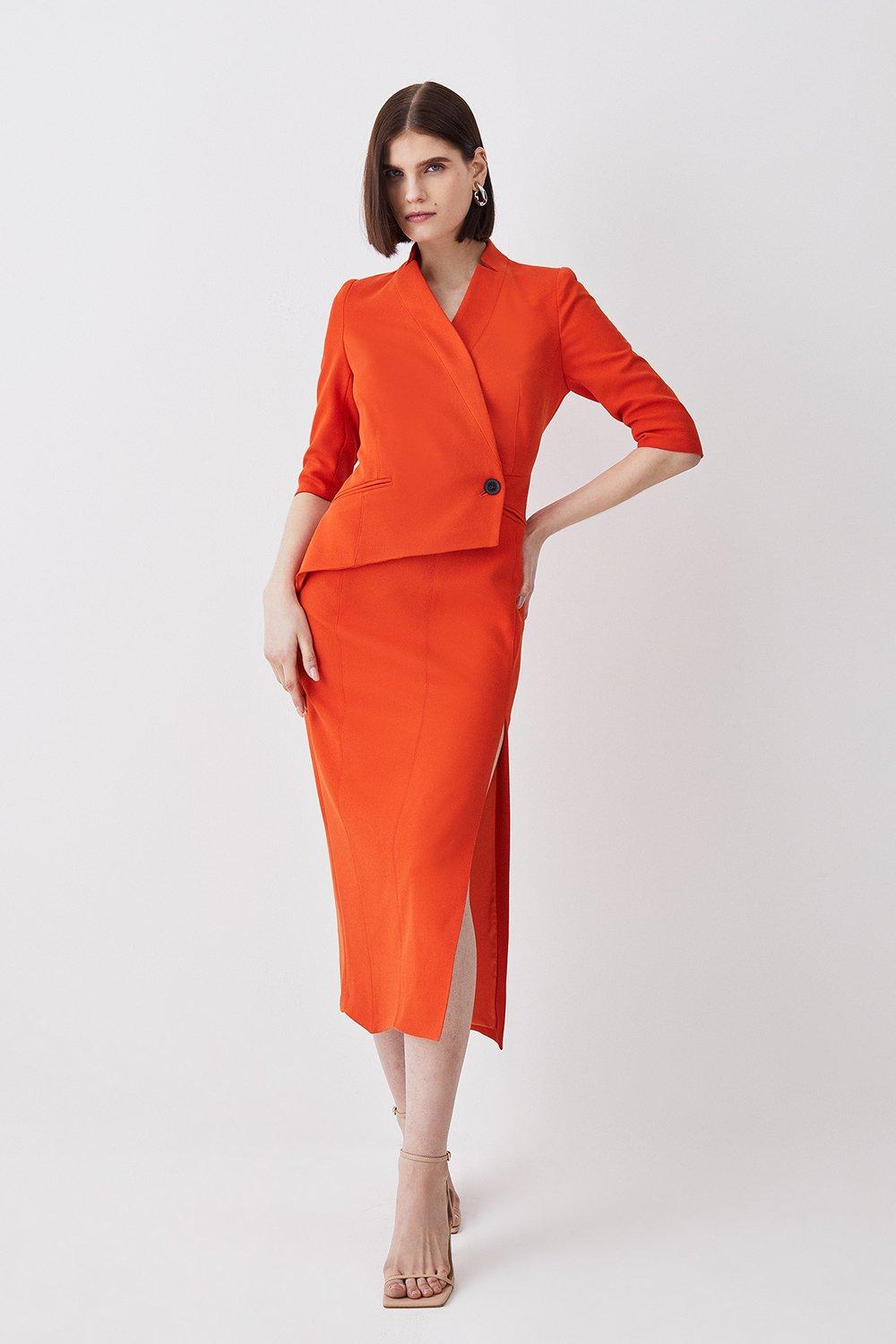 Karen millen folded crepe sales dress