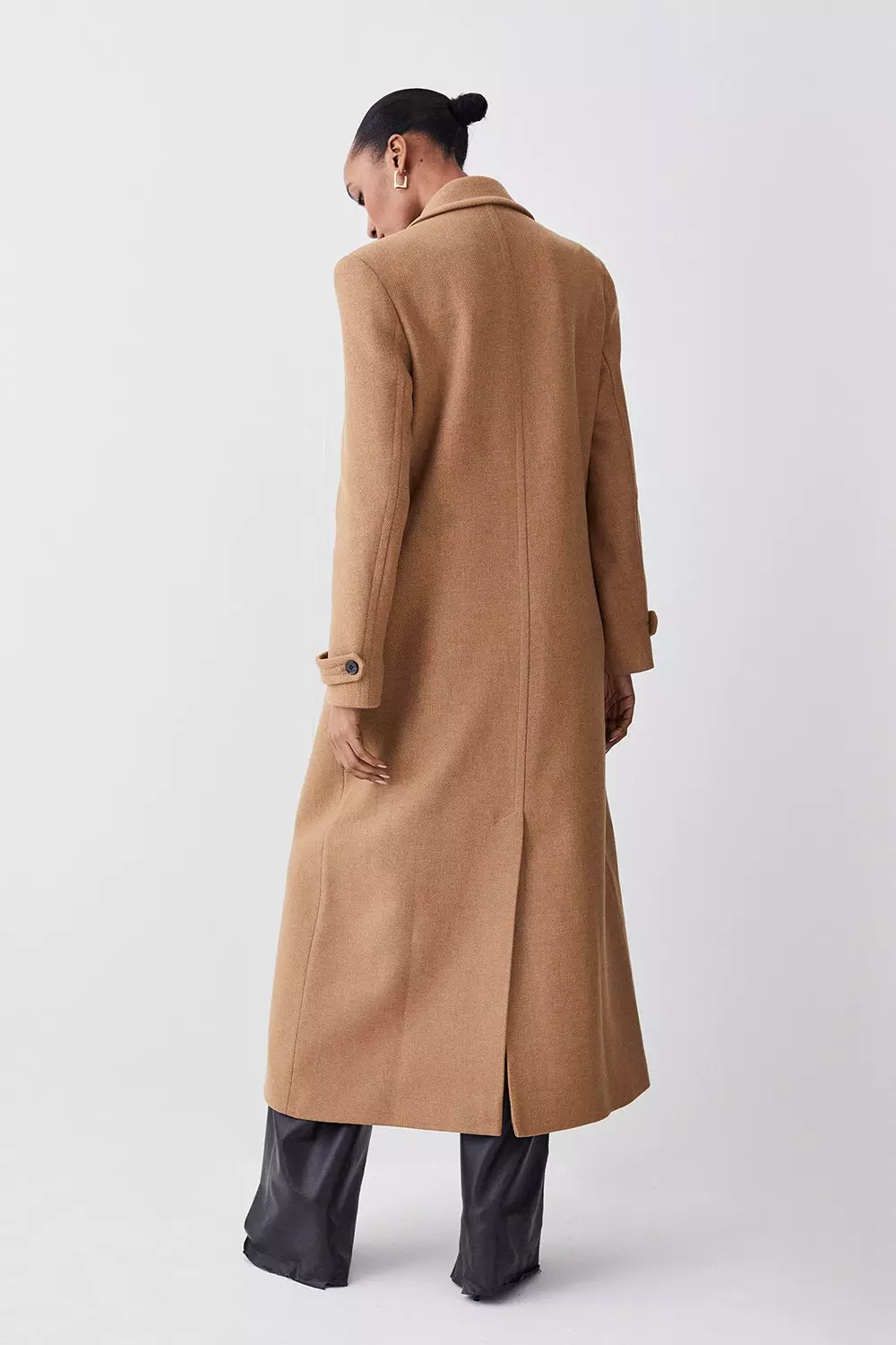 Buy Karen Millen Italian Wool Maxi Double Breasted Tailored Coat