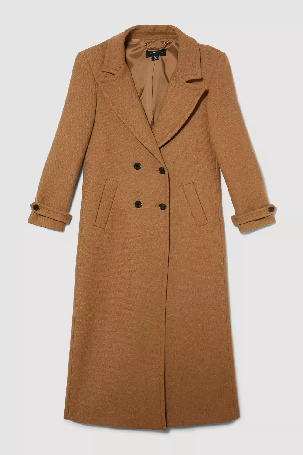 Buy Karen Millen Italian Wool Maxi Double Breasted Tailored Coat