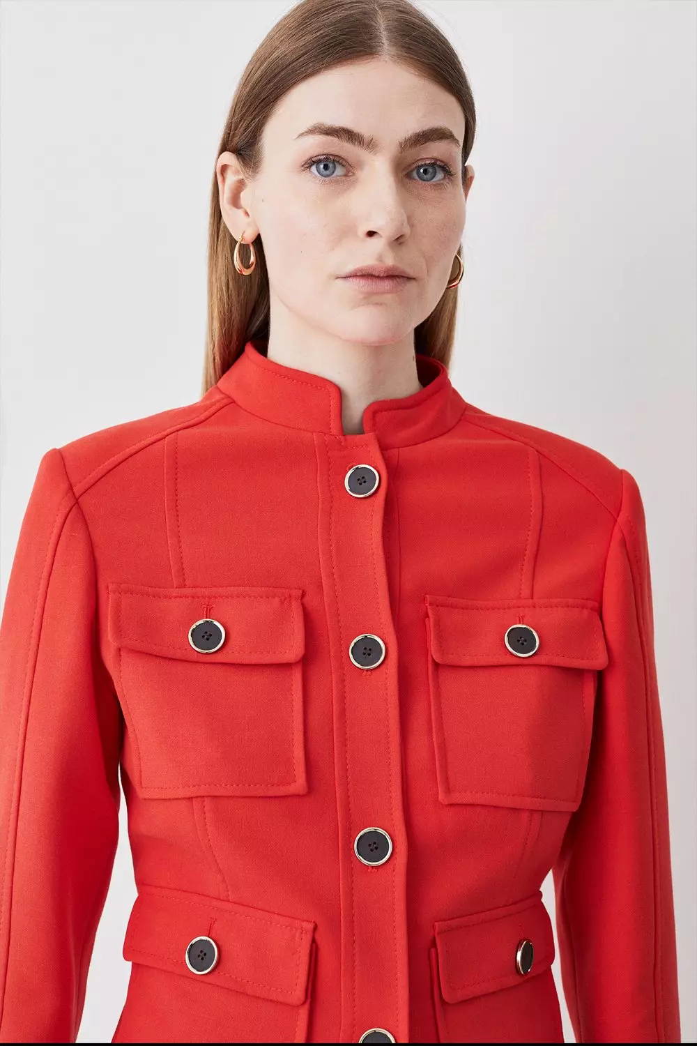 Karen millen clearance red jacket