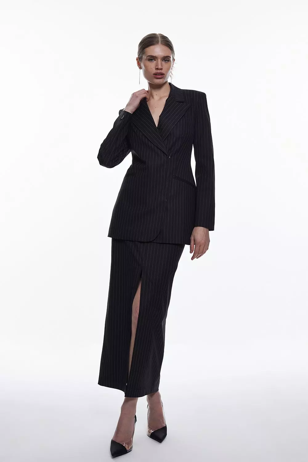 Karen millen 2024 black blazer