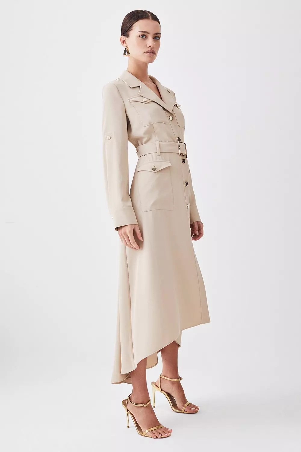 Karen millen best sale tailored belted dress