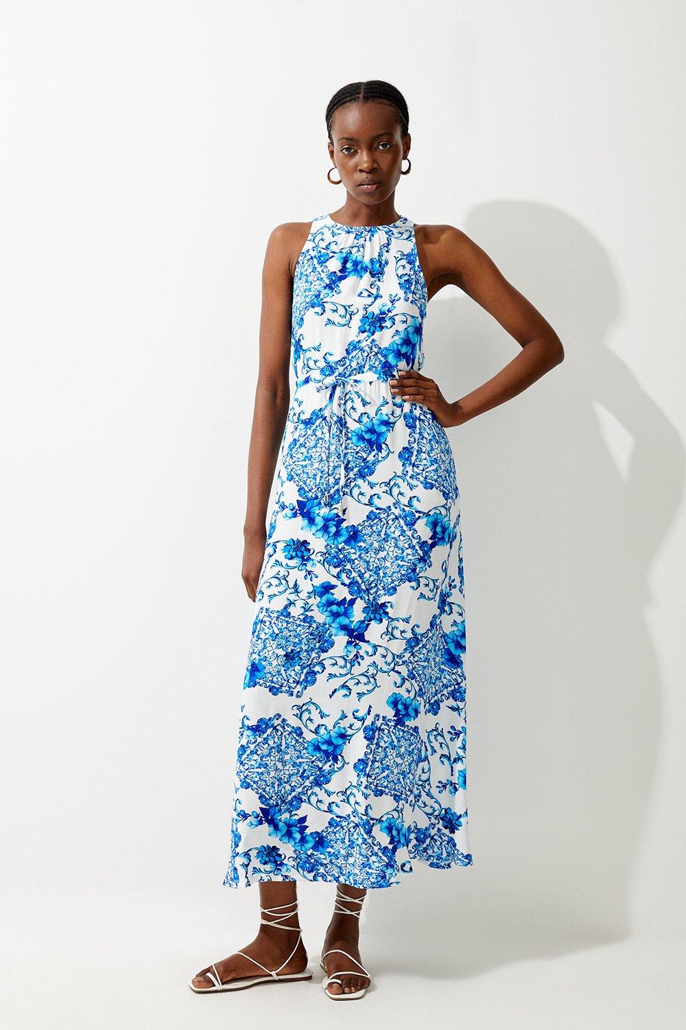 Karen millen gathered waist dress sale