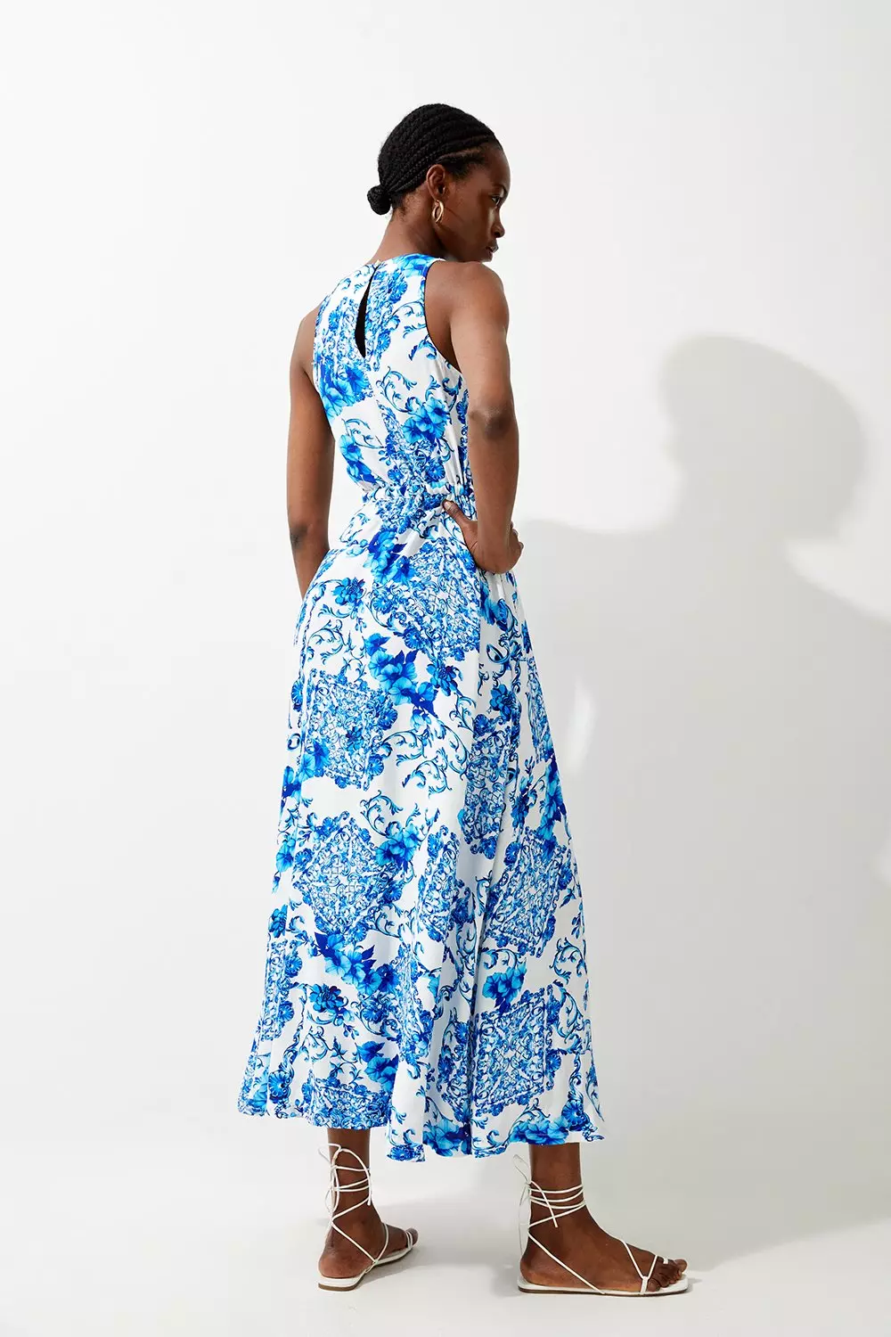 Baroque maxi hot sale dress