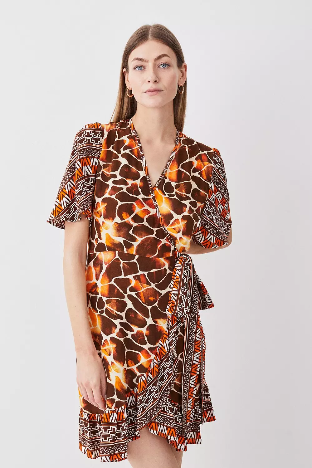 Karen millen leopard print hotsell mini dress