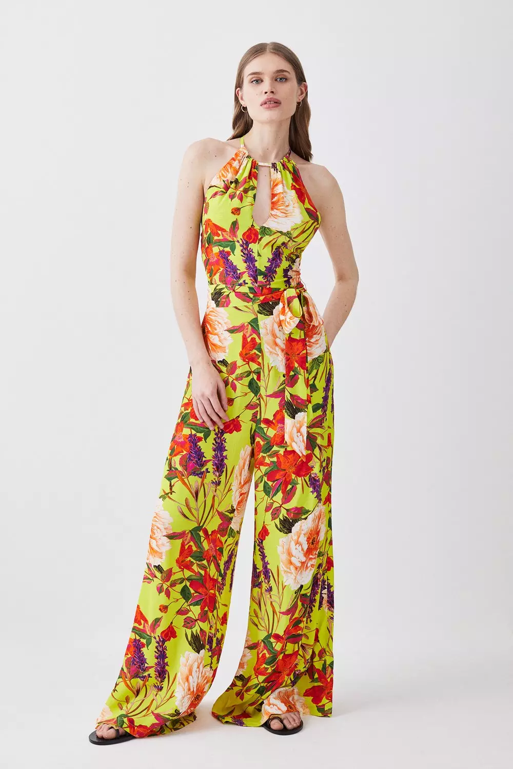 Karen millen animal store print jumpsuit